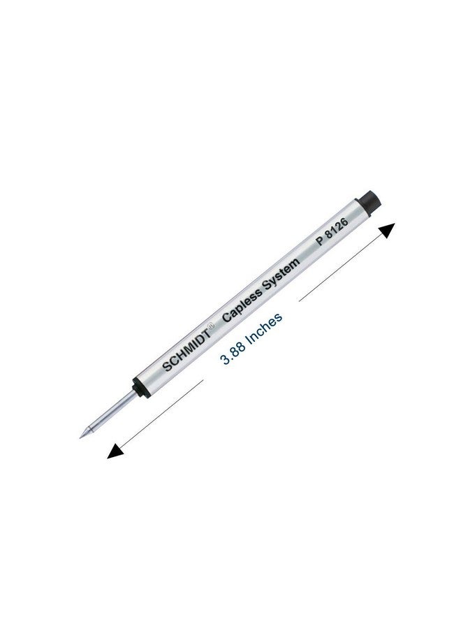 Schmidt Schmidt Short P8126 Capless Rollerball Refill - Black - 3 Pack  - Image 2