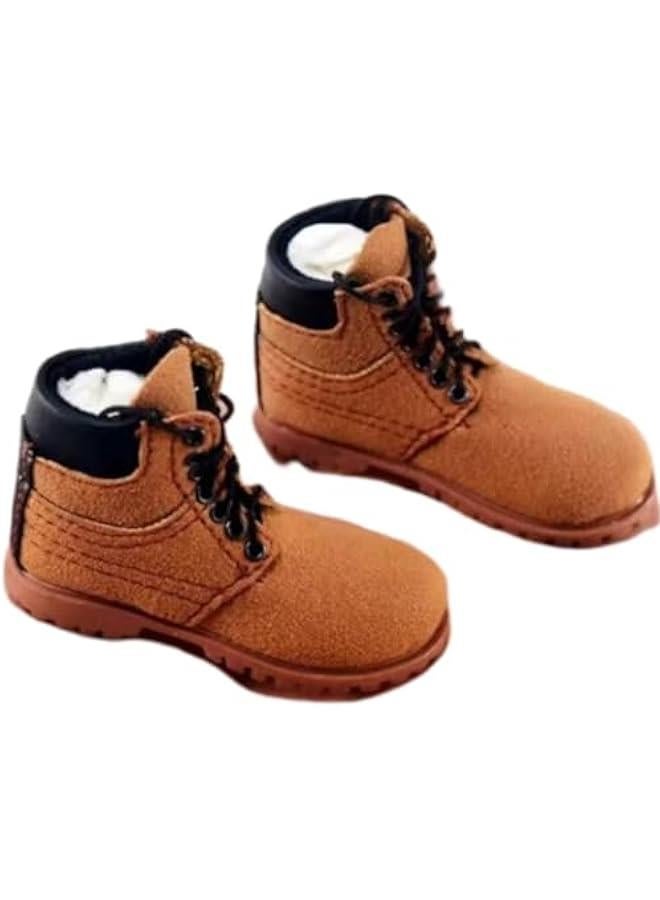 1/6 Scale Action Figure Accessory: Men's Hiking Boots Model for 12-inch Miniature Collectible Figure MDXG Brown  - Image 1
