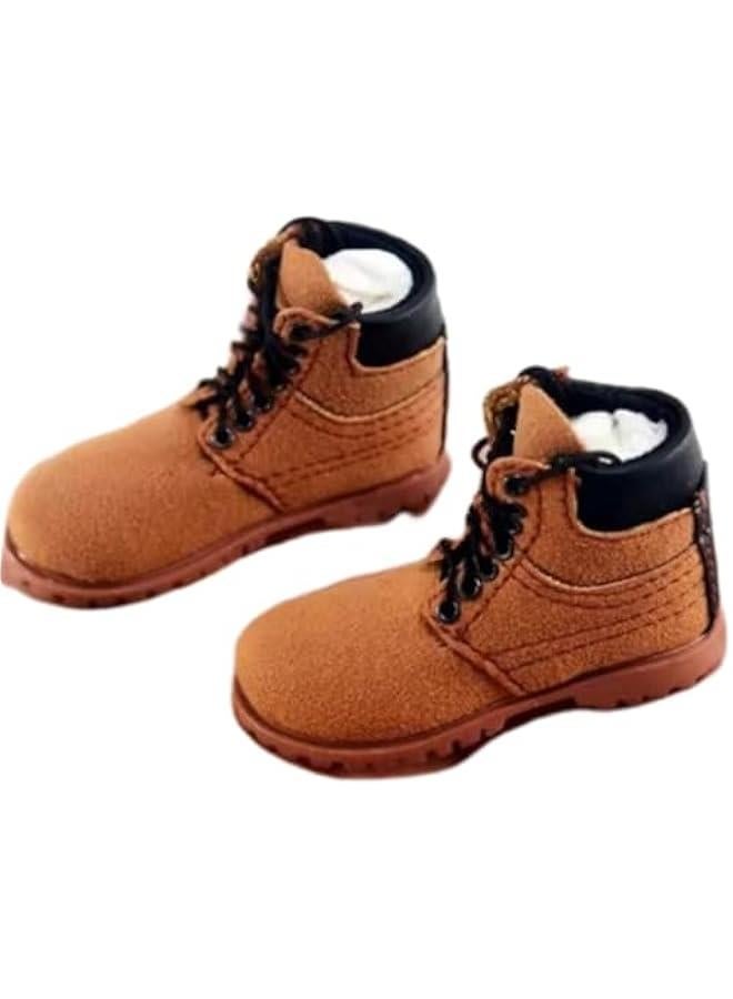 1/6 Scale Action Figure Accessory: Men's Hiking Boots Model for 12-inch Miniature Collectible Figure MDXG Brown  - Image 2