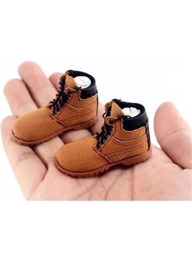 1/6 Scale Action Figure Accessory: Men's Hiking Boots Model for 12-inch Miniature Collectible Figure MDXG Brown  - Image 4