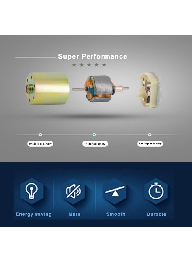 Greartisan DC 12V 1000RPM Gear Motor High Torque Electric Micro Speed Reduction Geared Motor Eccentric Output Shaft 37mm Diameter Gearbox - Image 4