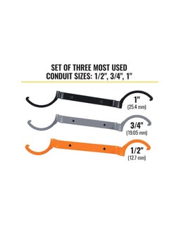 General Conduit Locking Wrench Set - Conduit Locking Wrench Set - 1/2", 3/4" and 1" for Tightening and Loosening Lock Nuts Hiuuo  - Image 5