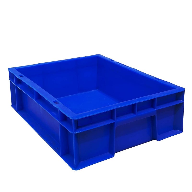 HASTAP Plastic Storage Multi-Purpose Use Crates -400x300x120mm (Blue) Rectangular - Image 5