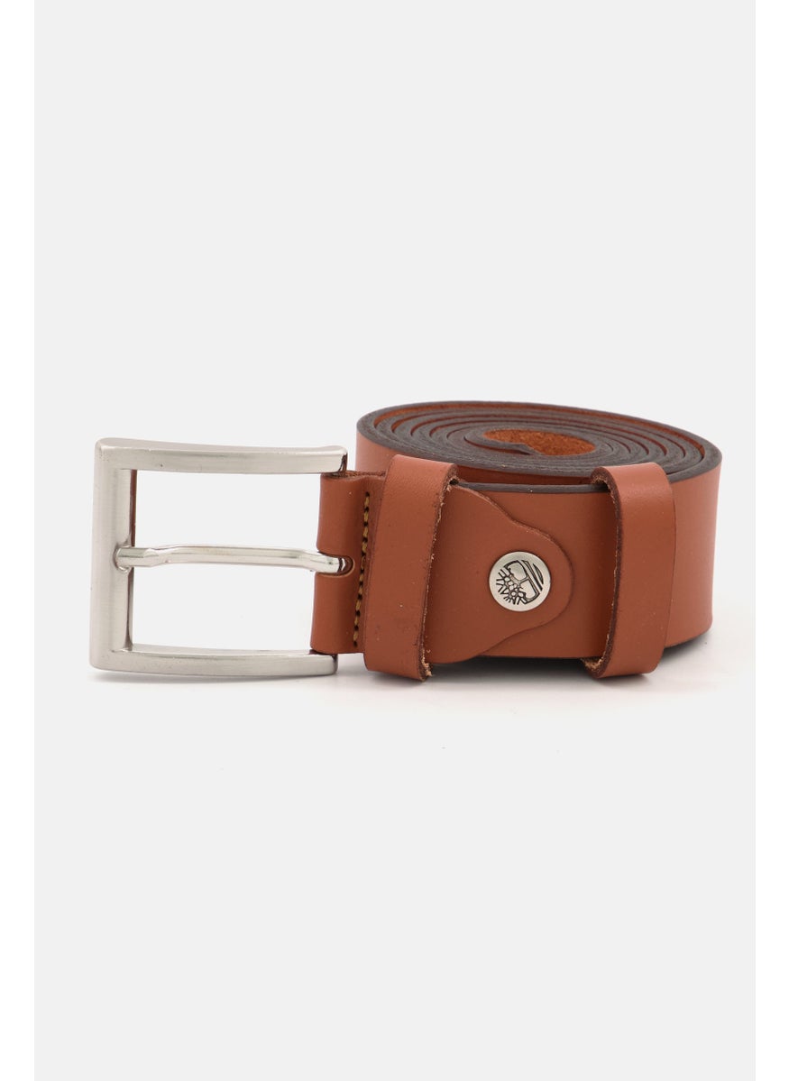 Timberland Men Leather Belt, Brown  - Image 1