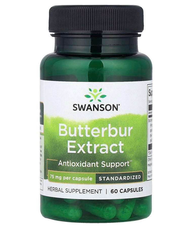 Butterbur Extract 75 mg 60 Capsules