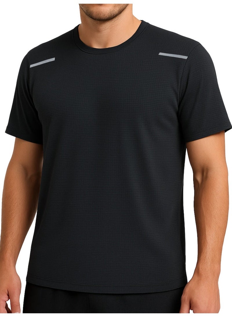 نايلتون تيشيرت رياضي للرجال - توب نصف كم - تيشيرت سريع الجفاف برقبة دائرية - تيشيرتات للجري والجيم - ملابس رياضية للرجال - Image 1