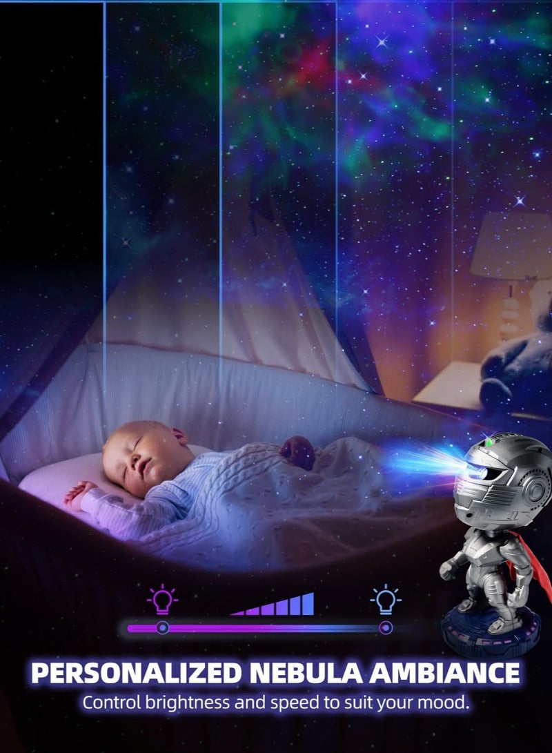 ARNOTEC Space Man Light Projector with Nebula,Timer and Remote Control, Starry Night Light Room Decor Aesthetic for Kids  - Image 3