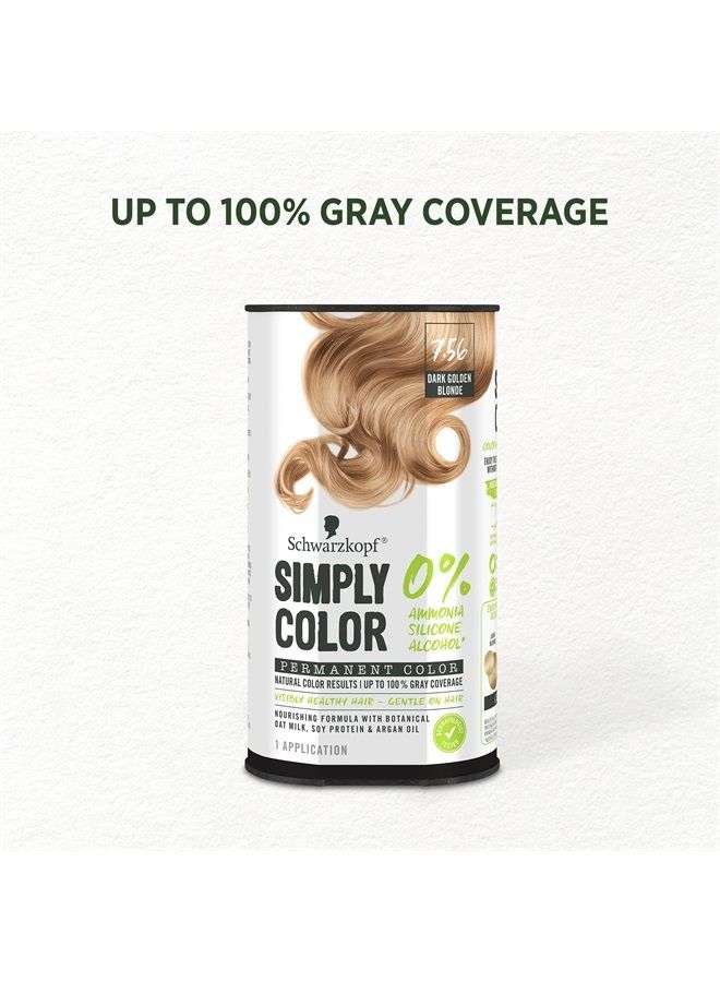 Schwarzkopf Simply Color Permanent Hair Color Cream, 7.56 Dark Golden Blonde, 1 Kit - Image 5