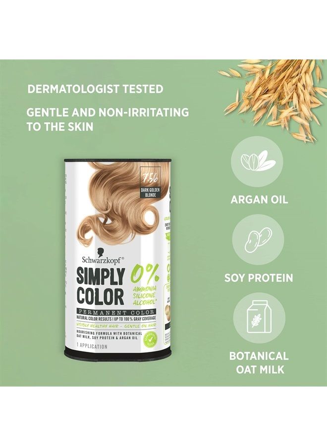 Schwarzkopf Simply Color Permanent Hair Color Cream, 7.56 Dark Golden Blonde, 1 Kit - Image 4