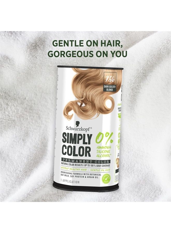 Schwarzkopf Simply Color Permanent Hair Color Cream, 7.56 Dark Golden Blonde, 1 Kit - Image 3