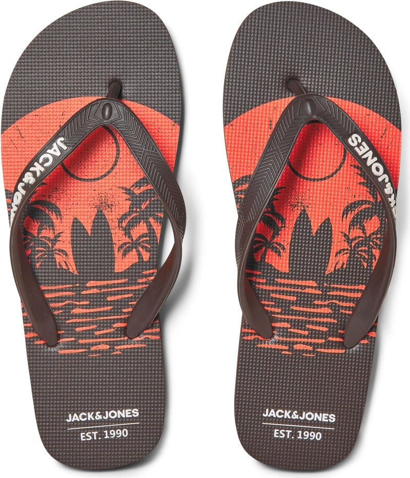 Jack Jones Surf Flip Flop Men's Brown Slippers 12230644-15  - Image 1