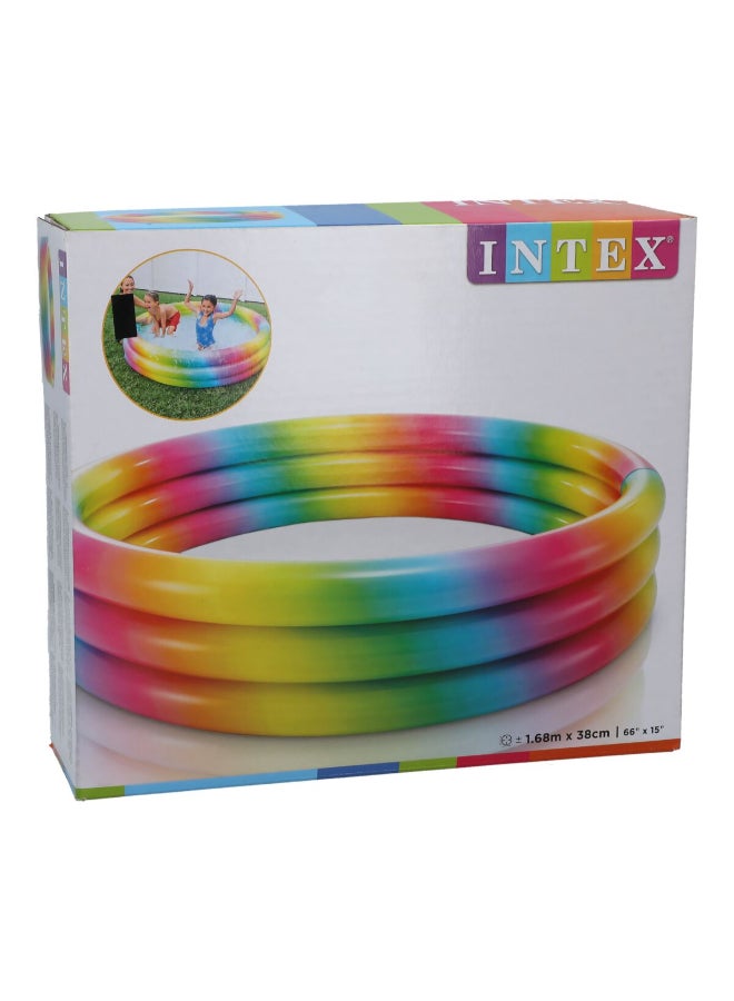 INTEX PVC Inflatable Round Fun Kiddie Pool Multicolor 41 x 168 x 168 cm 58449 - Image 5