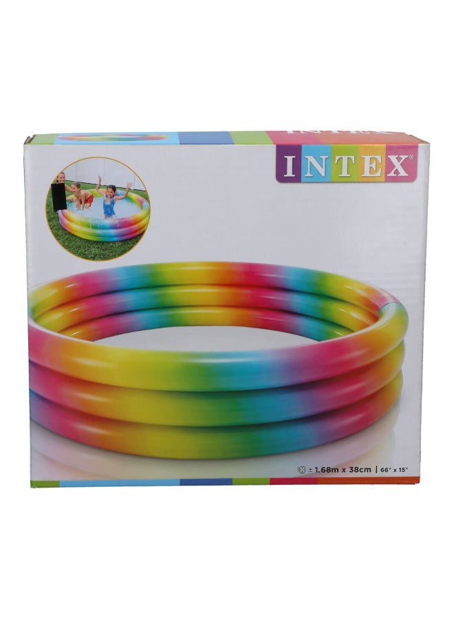 INTEX PVC Inflatable Round Fun Kiddie Pool Multicolor 41 x 168 x 168 cm 58449 - Image 4