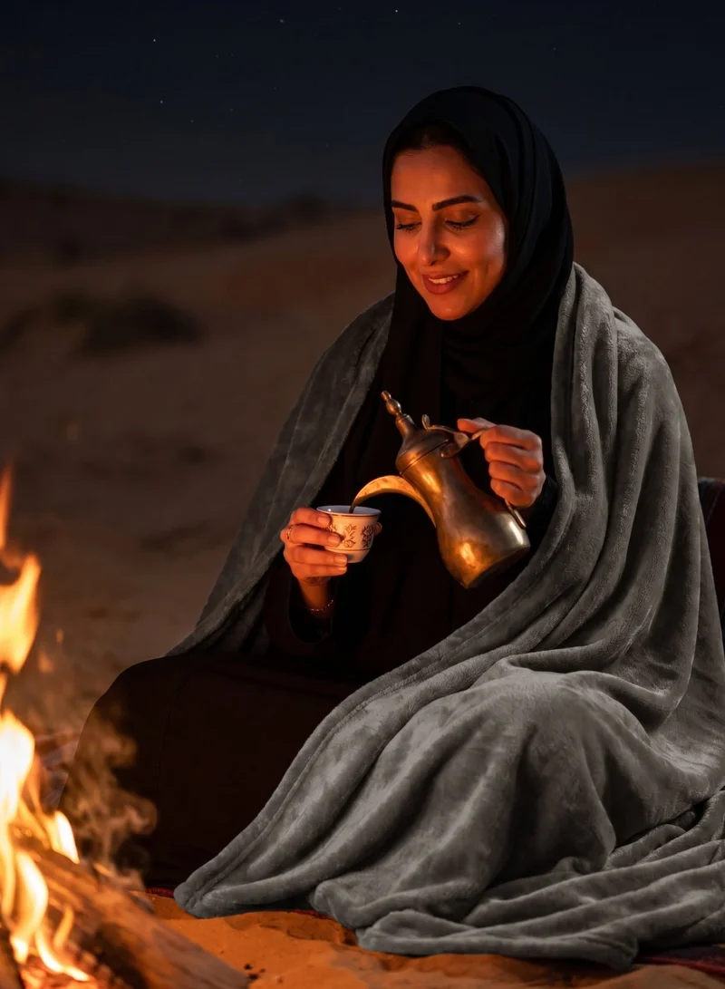 سيد المنسوجات المنزلية بطانية مخمل خفيفه بمقاس مزدوج، سلسلة مورا، 350 جم/متر مربع، 260 × 240 سم، صوف إضافي فائق النعومة لجميع فصول السنة، يستخدم كغطاء للسرير بطانيات .