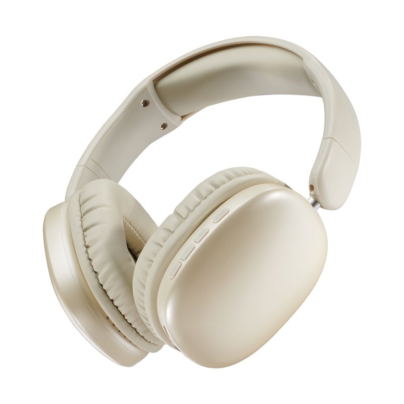 Cellularline Music Sound MAXI3 Wireless Over-Ear Headphones with Active Noise Cancelling, 35H Battery, Bluetooth 5.4, Built-in Mic, Wired & Wireless Support – White - Image 1