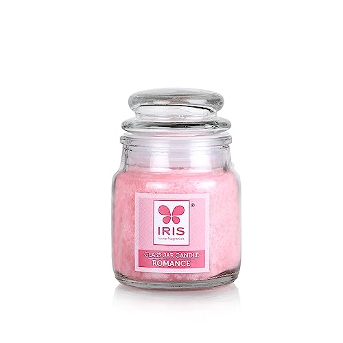 IRIS Home Fragrances Romance Glass Jar Candle- 85Gm- Burn Time 20Hrs - Image 3