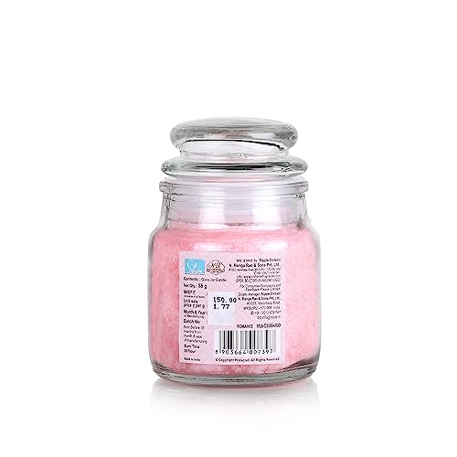 IRIS Home Fragrances Romance Glass Jar Candle- 85Gm- Burn Time 20Hrs - Image 4