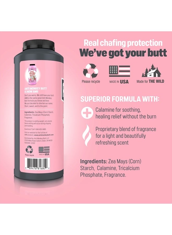 Anti Monkey Butt Body Powder for Women, Talc Free Anti Chafing and Sweat Absorbing Powder with Clamine, Hypoallergenic Formula, 8 oz (2 Pack) - Image 5