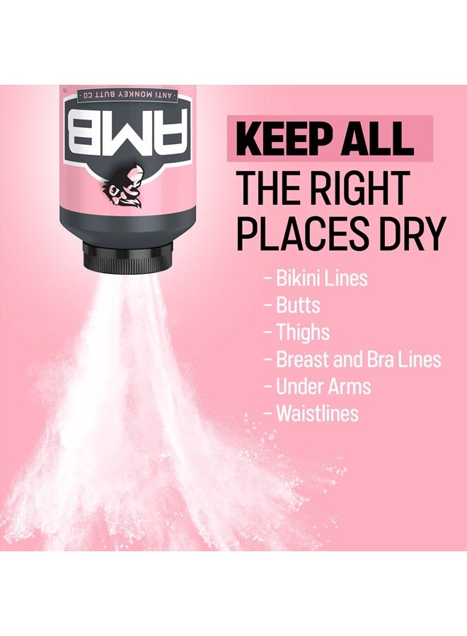 Anti Monkey Butt Body Powder for Women, Talc Free Anti Chafing and Sweat Absorbing Powder with Clamine, Hypoallergenic Formula, 8 oz (2 Pack) - Image 4