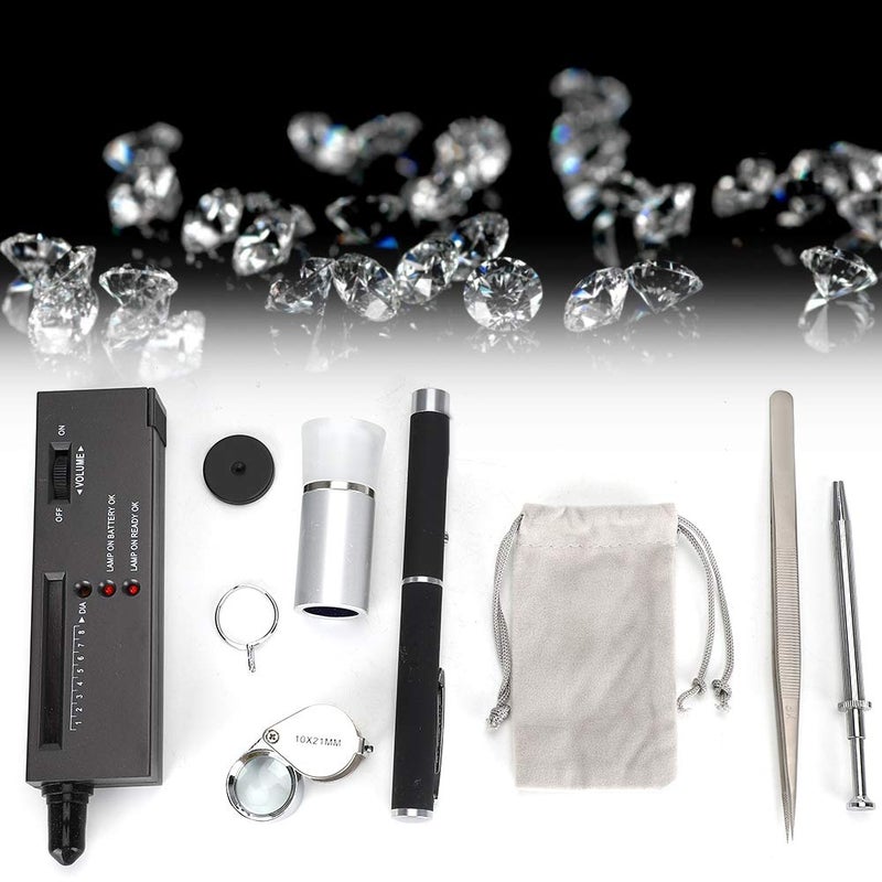 woobles Diamond Test Kit with Gem Tester and Digital Pocket Scale High Accuracy Jewelers Test Equipment High Accuracy Diamond Tester Professional Jeweler For Novice and Expert- - Image 2