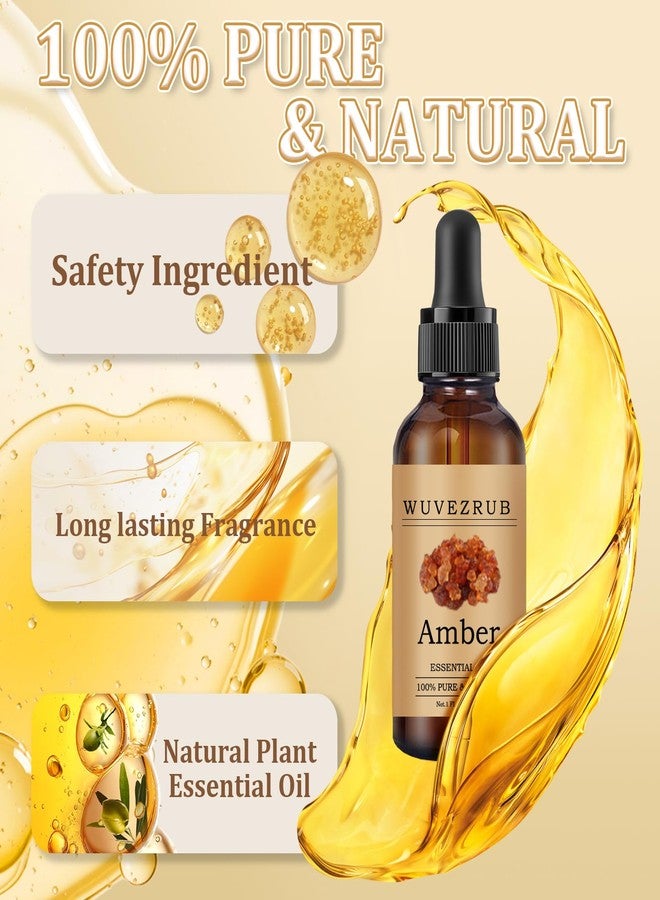 زيت ووفيزروب العطري العنبري 30 مل - زيوت طبيعية ونقية 100% لموزع العلاج العطري - 1 أونصة سائلة/عنبري - Image 2