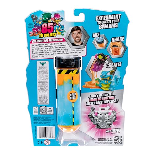 MrBeast Lab Swarms Series 2 Atomic Lab 5 Pack – Collectible Micro Beasts, Add Water & Shake Test Tube to Reveal 2 of 5 Surprise 1" Figures, 85 to Collect, Mystery Teams, Fun Unboxing Toy for Kids 5+ - Image 3