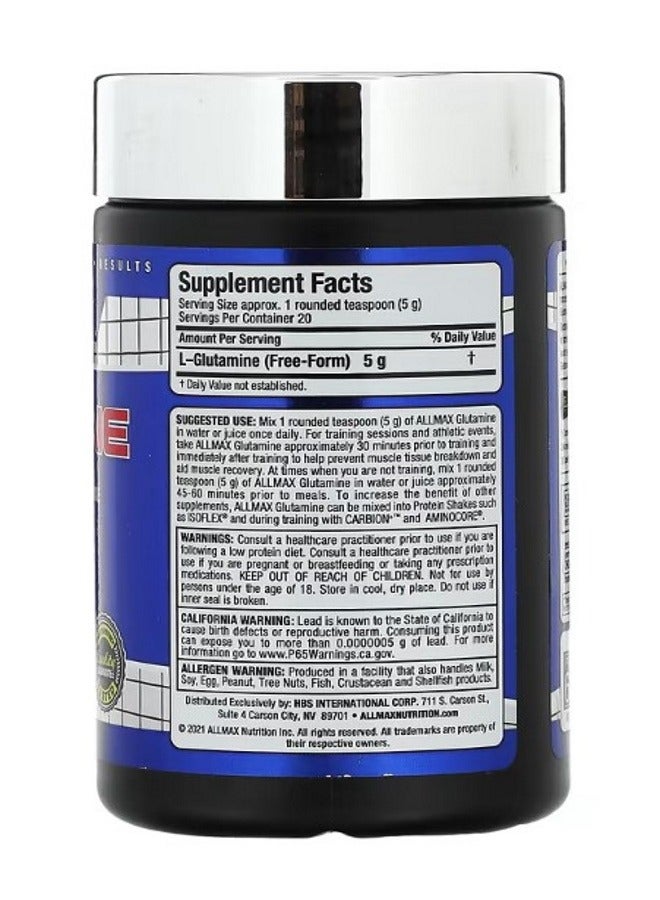 أول ماكس Glutamine 3.53 oz 100 g - Image 2