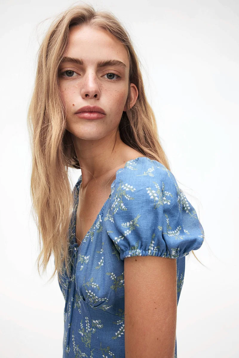 H&M Tie-detail maxi dress