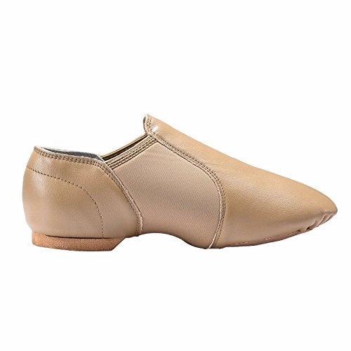 Dynadans Leather Upper Slip-on Jazz Shoe for Girls and Boys (Big Kid/Little Kid/Toddler) 3M Little Kid Brown - Image 4