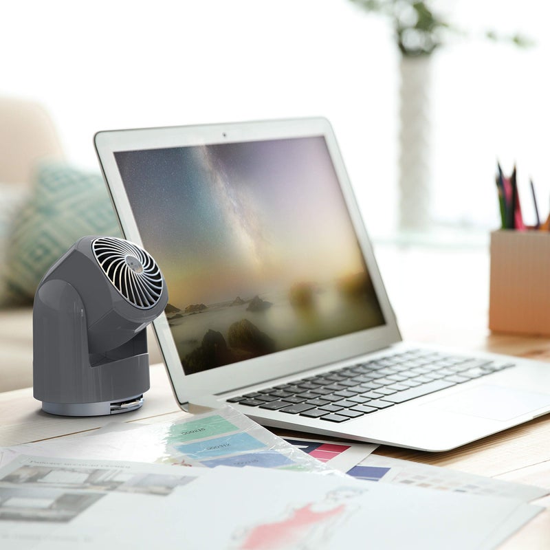 Vornado Flippi V6 Compact Air Circulator Fan, Quiet Portable Travel Fan for Office or Bedroom, Adjustable Head, 2 Speeds, Storm Gray - Image 5