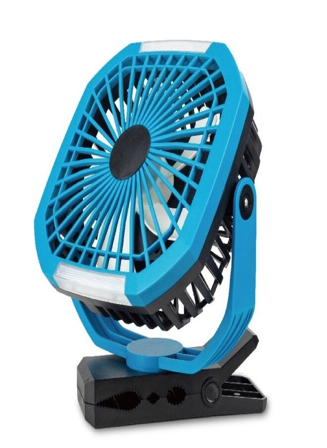 Stargold Stargold Red 8 Inch Clip-on Office Desk Rechargeable Fan, SG-4039 Blue  - Image 1