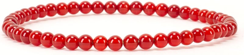 Cherry Tree Collection - Small, Medium, Large Sizes - Gemstone Beaded Bracelets For Women, Men, and Teens - 4mm Round Beads - Image 1