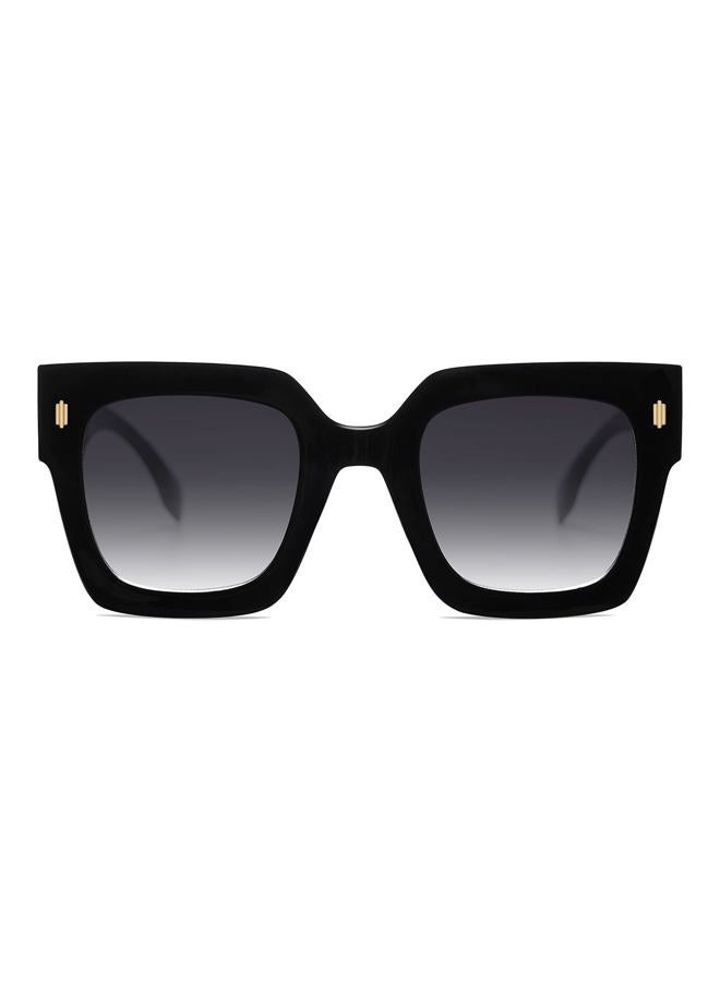 Sojos Vintage Oversized Square Sunglasses for Women, Luxury Retro Sunglasses for Women UV400 Protection SJ2194, Black/White, XL - Image 1