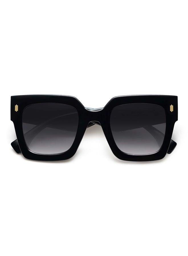 Sojos Vintage Oversized Square Sunglasses for Women, Luxury Retro Sunglasses for Women UV400 Protection SJ2194, Black/White, XL - Image 4