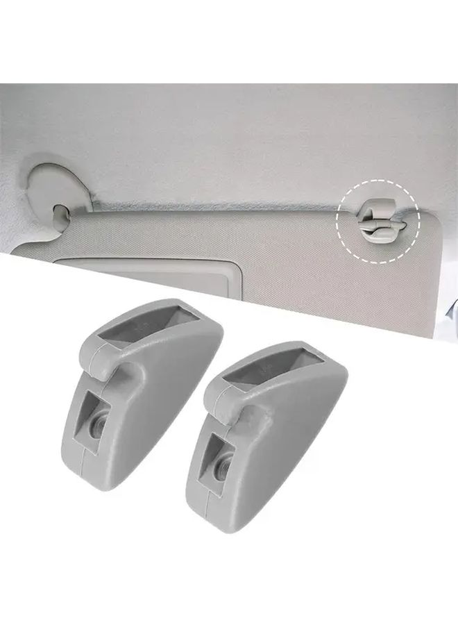2pcs Durable Plastic Sun Visor Support Clip Retainer Holder for Car Interior Accessories - Image 4