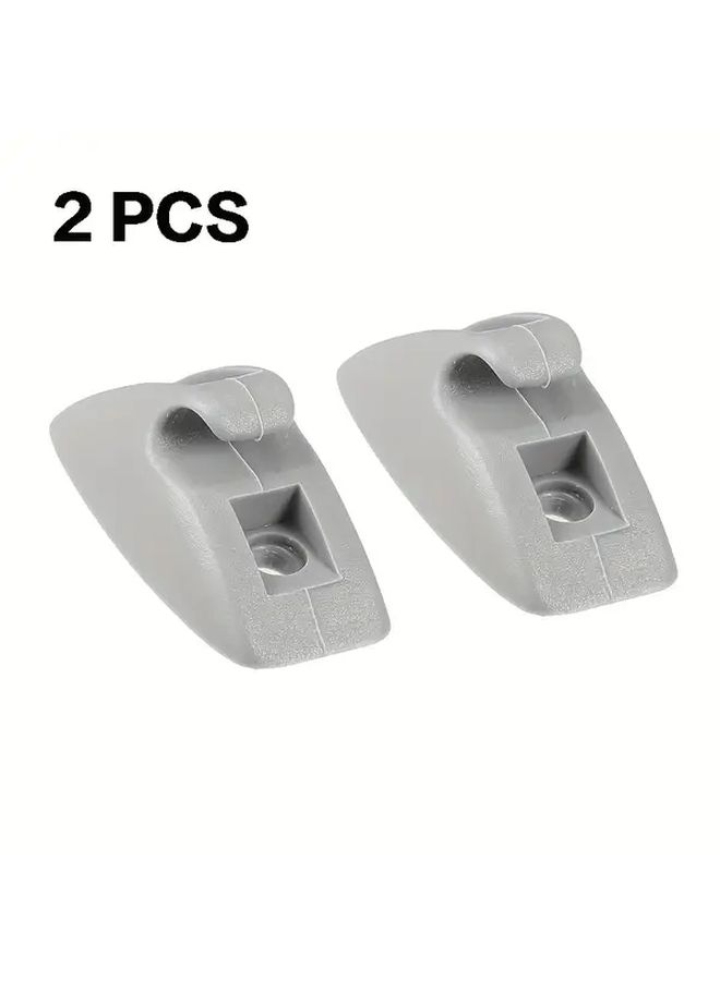 2pcs Durable Plastic Sun Visor Support Clip Retainer Holder for Car Interior Accessories - Image 1