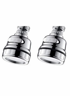 Y&D Movable Kitchen Sink Aerator 2 Pack, 360 Rotatable Faucet Sprayer Head Replacement for  - Image 1