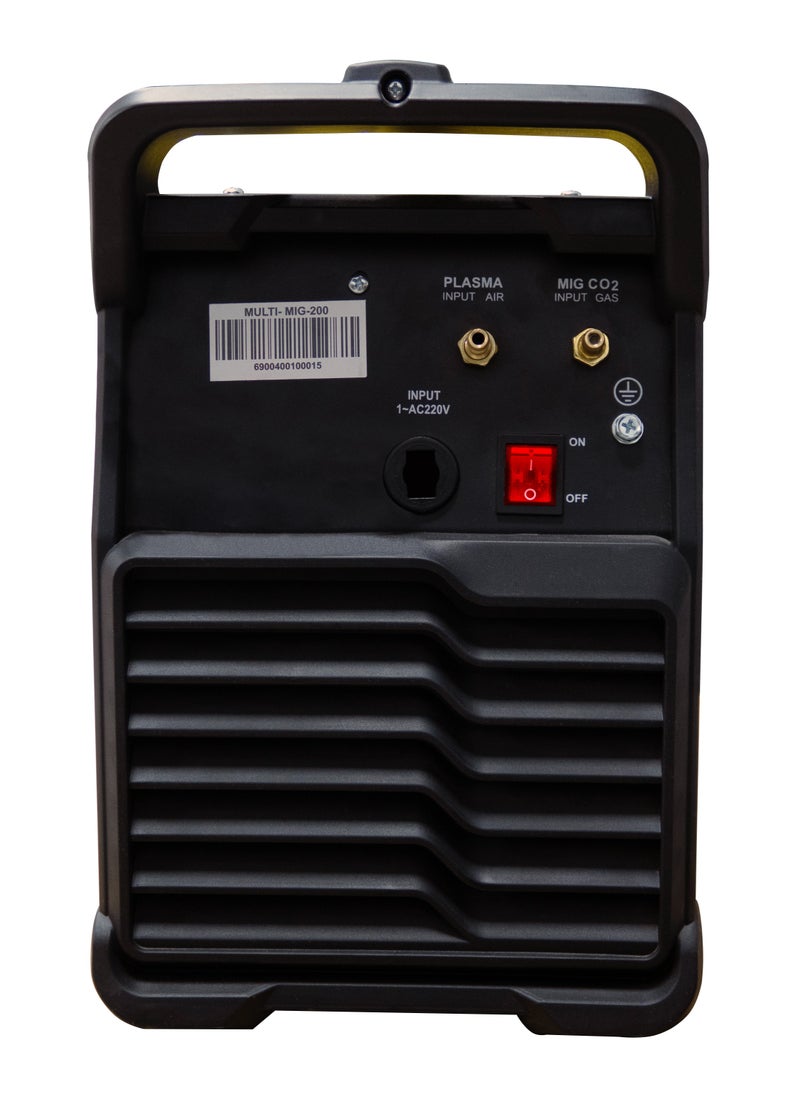 أتش دي MIG/TIG/MMA/CUT MULTI ماكينة لحام 10-200A AC | تعمل على الحديد والفولاذ المقاوم للصدأ وجميع المعادن باستثناء الألمنيوم وقطع الصلب عالية الجودة | MULTI MIG |  0.6 إلى 1.0 إلكترود | 1.0 إلى 5.0 إلكترود  - Image 4