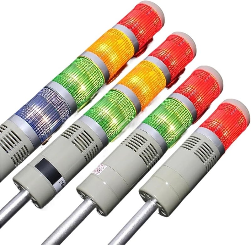 LGP 205 505 5 Layer Industrial Tower Signal Warning Light LED Steady And Sound 110V - Image 4
