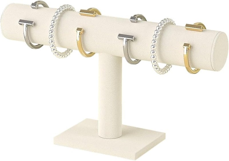 Ausalivan Bracelet Holder Stand,Bracelet Organizer Display for Selling,Bangle Organizer for Women,Watch Storage Holder for Men,Jewelry Business Supplies (Beige) - Image 1