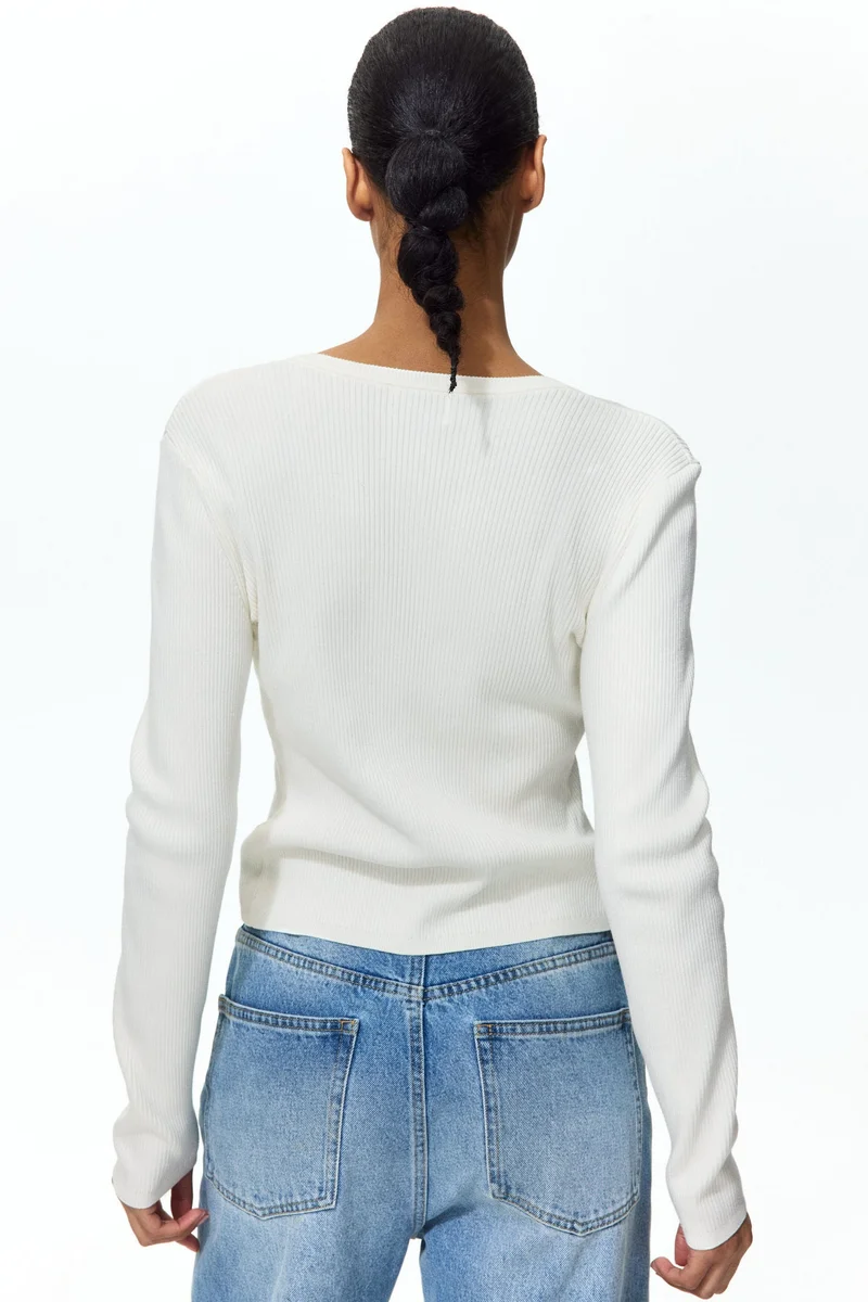 H&M  Ribbed cardigan for Women | Best Price UAE