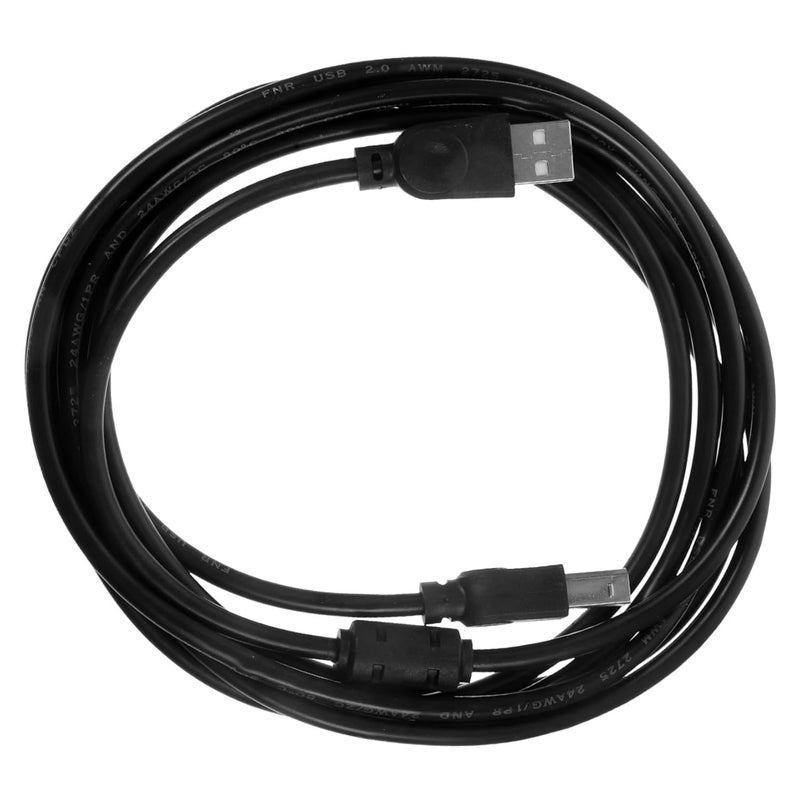 Home Office Printer USB Cable 3m Black Hide Wires Replacement Cable Printer Fax Machine Scanner - Image 1
