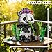 ZONECYTD Panda Building Set with Flowers Bamboo for Adults Compatible with Lego Wild Animals Movable Arms and Head Collectible Model Home Decor Gift for Teens Boy Girl - Image 4