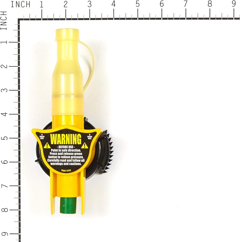 Stens No-Spill 6132 Gas Nozzle Assembly for 2010 and Later Cans - Black/Yellow - Image 2