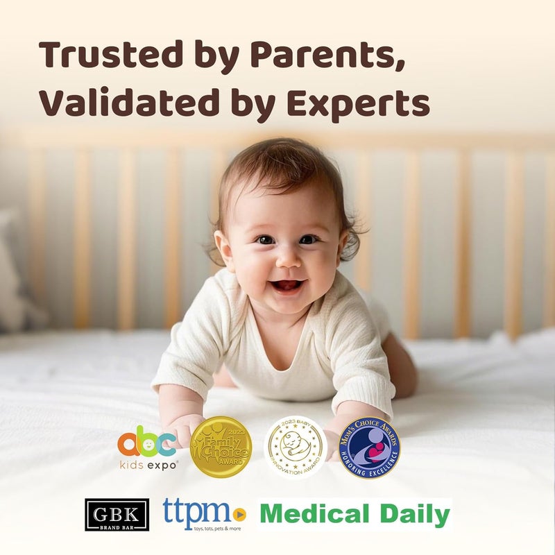 NETVUE Peekababy Baby Camera Monitor Wireless Baby Monitor with Camera  Audio 4in1 Crib Mount Smart App Sleep Analysis  TwoWay Talk White - Image 3