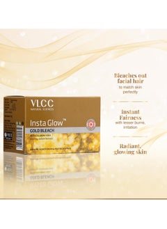VLCC VLCC Insta Glow Gold Bleach - 402g | With Colloidal Glow For Glowing Fairness | Skin Brightening Bleach | Perfect Skin Match, Reduces Facial Hair Visibility, Brightens Complexion.  - Image 4