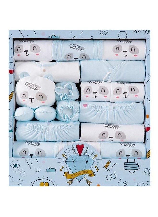 MIXDE - 18 Pieces 100% Cotton Newborn Baby  Clothes Set Gift Box For Boys And Girls - Image 1