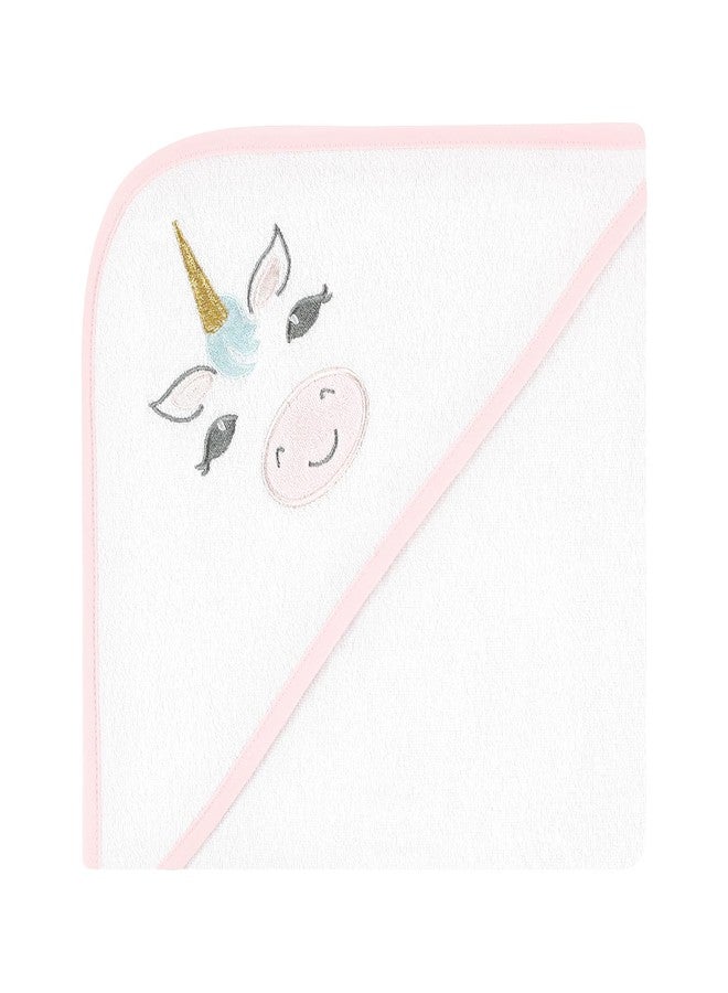 Hudson Baby Unisex Baby Animal Hooded Towel 3pk and 15 Washcloths, Unicorn, One Size - Image 5