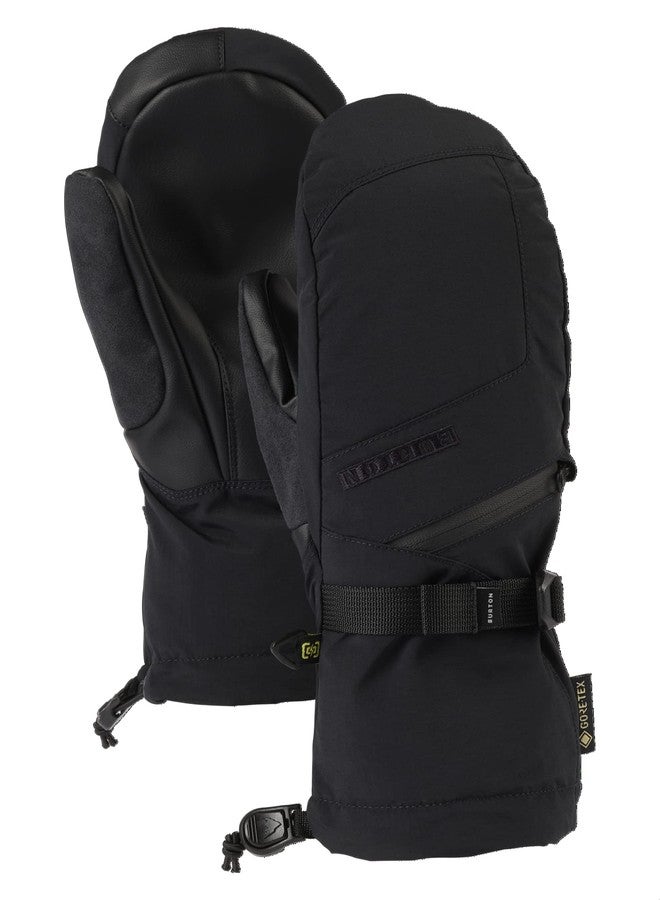 Burton Women’s Gore-TEX Insulated Mittens - Waterproof Winter Snowboard Mittens with Touch Screen Tech & Removable Liner - True Black, X-Large