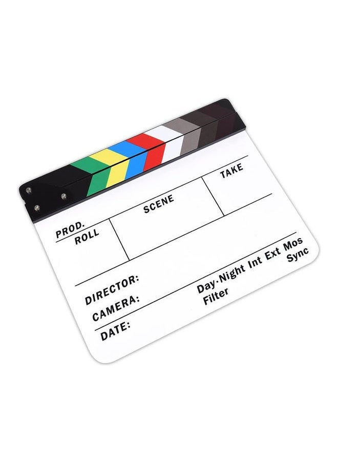 Professional Clapperboard Multicolor - pzsku/Z622E3D170164FA7DD3BDZ/45/_/1704427329/66e5b4cf-14d7-4013-b433-c85ed490d3e9